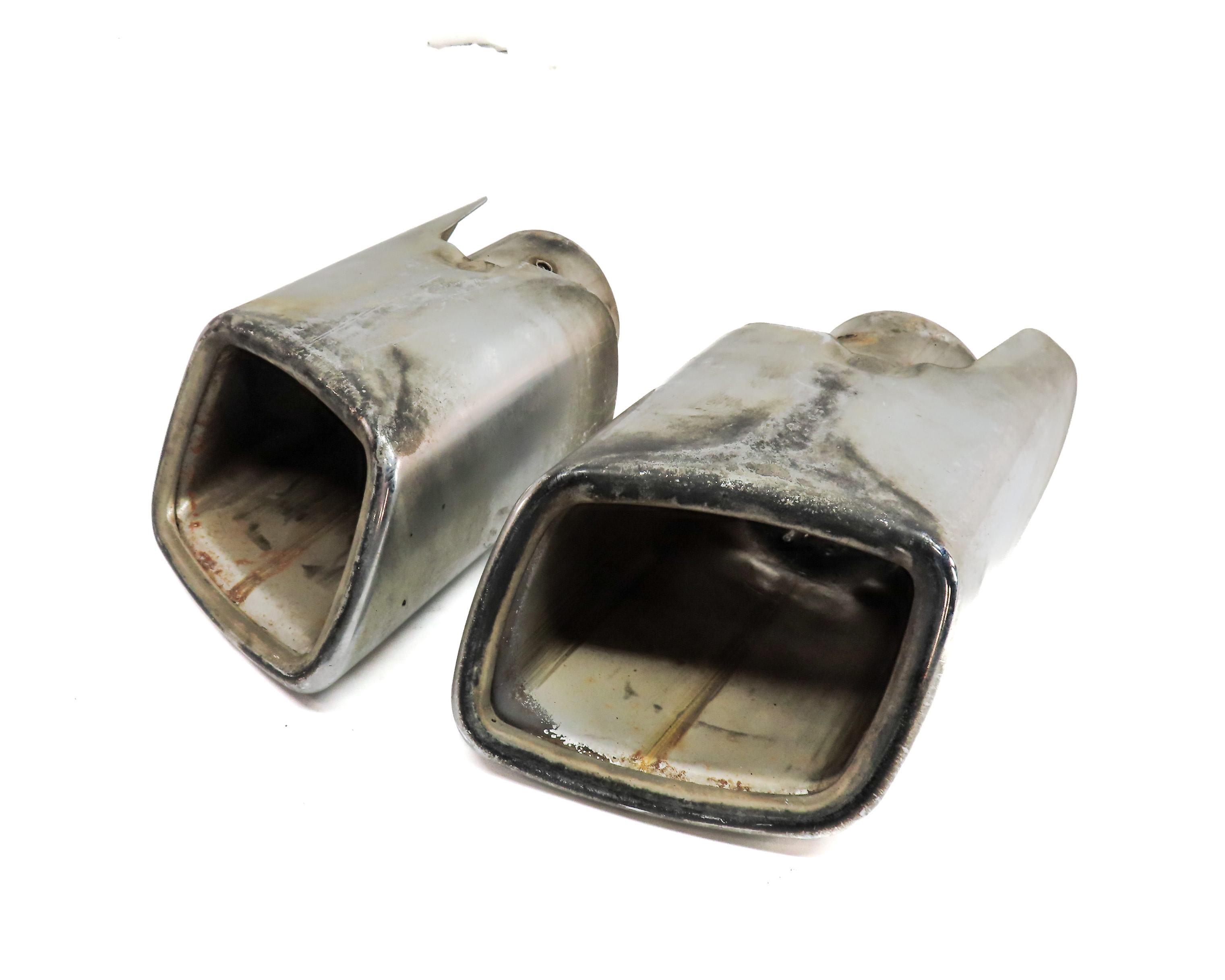 2006-2011 MERCEDES ML350 ML450 4MATIC REAR MUFFLER EXHAUST TIP SET/2 (CHROME) — exact item pictured
